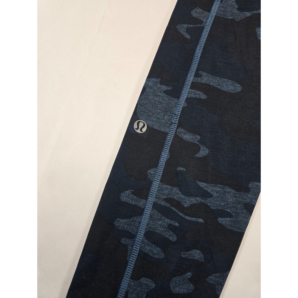 Lululemon Women's Blue Camo Speed Up Tight Stretch Gym Yoga Workout Size 4 - Picture 3 of 11